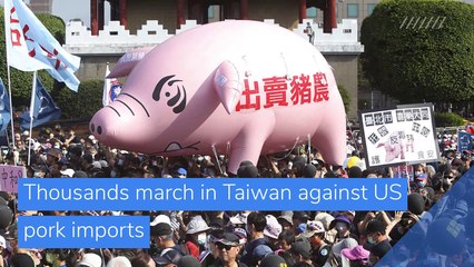 Thousands march in Taiwan against US pork imports, and other top stories in business from November 23, 2020.