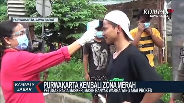 Purwakarta Zona Merah, Petugas Razia Masker
