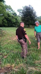 Elderly Lady Threatens Sheriffs Deputy With a Stick