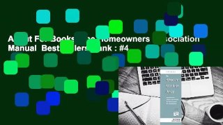 About For Books  The Homeowners Association Manual  Best Sellers Rank : #4