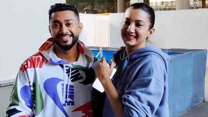 Gauhar Khan अपने ब्वॉयफ्रेंड Zaid Darbar के साथ दुबई से लौंटी; देखिए वीडियो | FilmiBeat