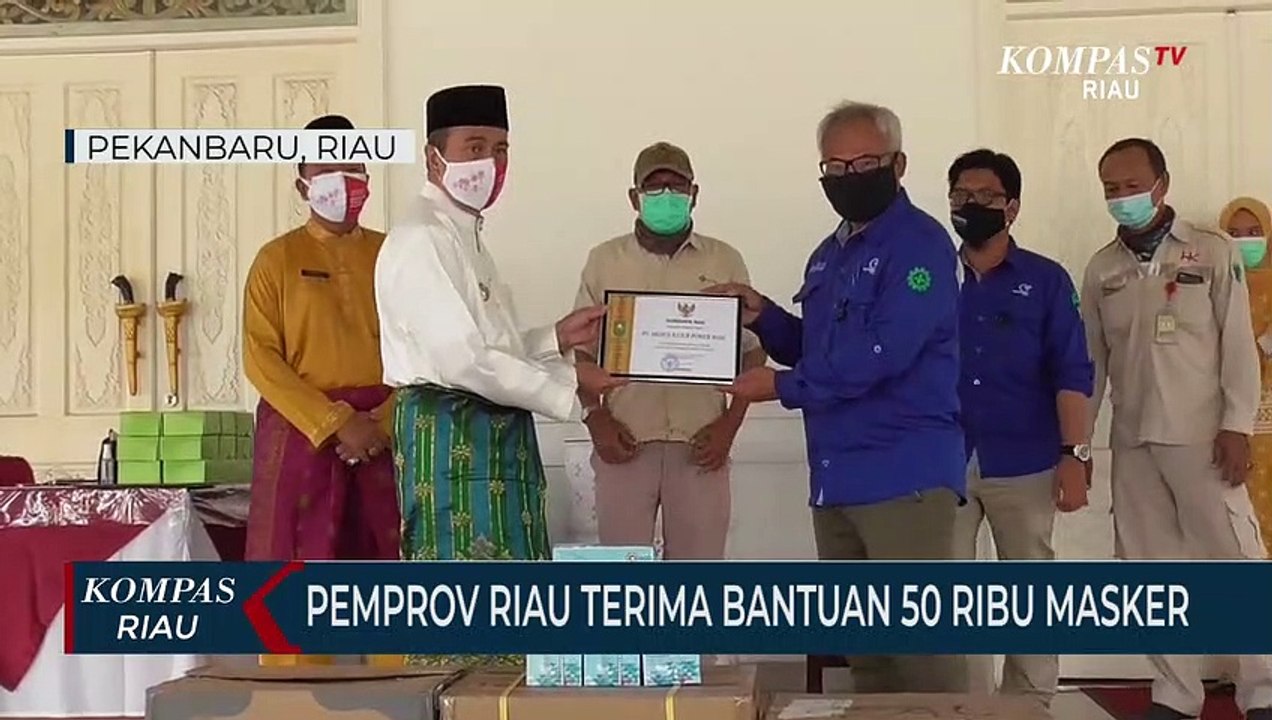 Pemprov Riau Terima Bantuan 50 Ribu Masker