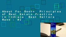 About For Books  Principles of Real Estate Practice in Indiana  Best Sellers Rank : #2