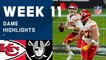 Chiefs vs. Raiders Week 11 Highlights | NFL 2020