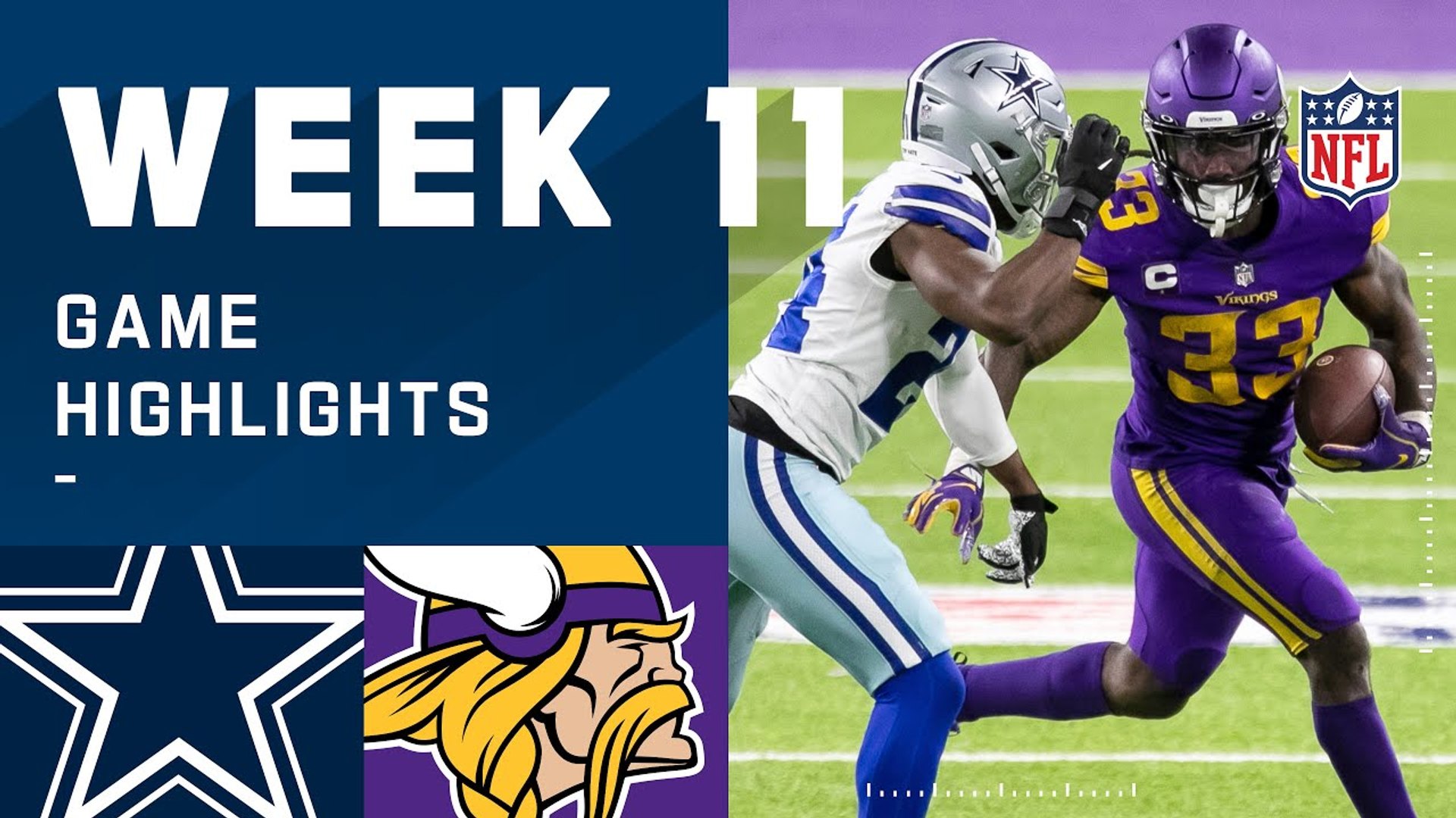 Cowboys vs. Vikings Week 11 Highlights | NFL 2020 - video Dailymotion