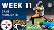 Steelers vs. Jaguars Week 11 Highlights | NFL 2020
