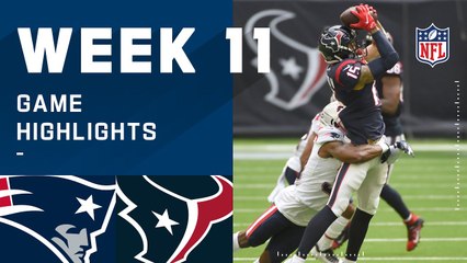 Patriots vs. Texans Week 11 Highlights | NFL 2020