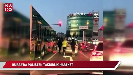 Bursa Polisi'nden takdirlik hareket