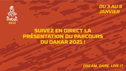 #Dakar2021 - Suivez en direct la présentation du parcours du Dakar 2021 !