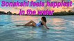 Sonakshi Sinha feels happiest in the water | Sonakshi's Maldives vacay