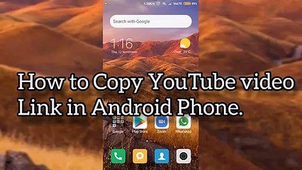 How to Copy YouTube Video Link in Mobile 2020