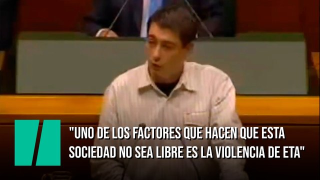 Oskar Matute en 2004: Uno de los factores que hacen que esta sociedad no sea libre es la violencia de ETA