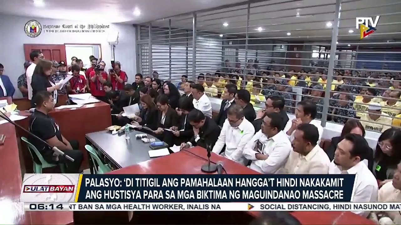 #UlatBayan | Palasyo: 'Di titigil ang pamahalaan hangga't hindi nakakamit ang hustisya para sa mga biktima ng Maguindanao Massacre