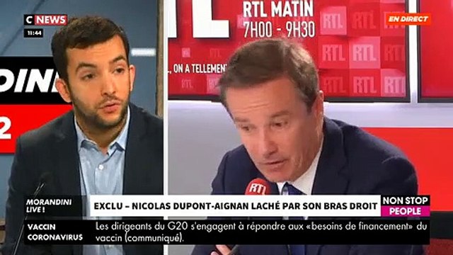 Quand le porte-parole de Debout La France apprend en direct dans Morandini Live qu’il est viré après l’annonce de son soutien à Marine Le Pen - VIDEO