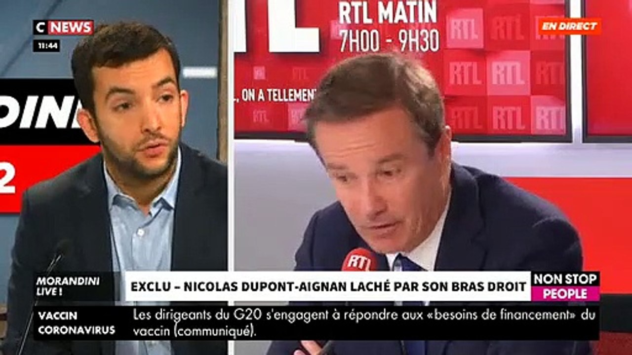 Quand le porte-parole de Debout La France apprend en direct dans "Morandini Live" qu’il est "viré" après l’annonce de son soutien à Marine Le Pen - VIDEO
