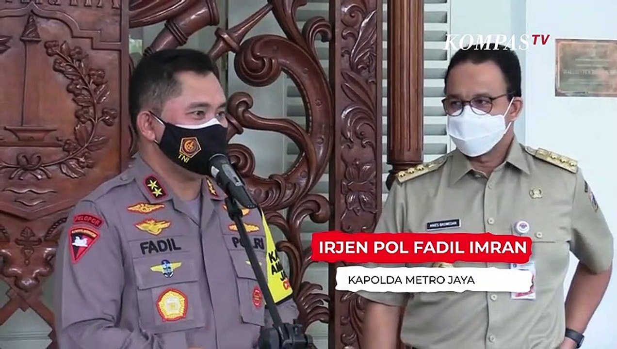 Momen Kapolda Metro Jaya Sambangi Anies Baswedan di Balai Kota