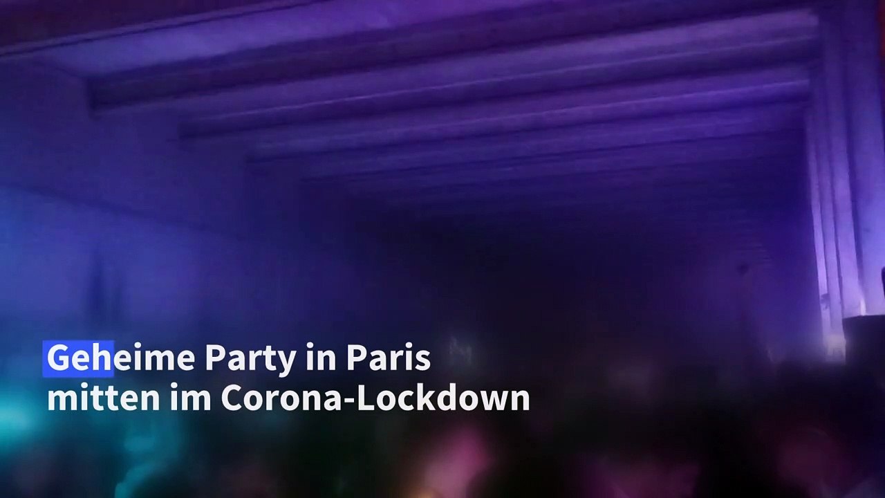 Geheime Corona-Party im Untergrund von Paris