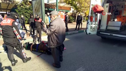 Araba çarpan yaşlı kadının feryadı yürekleri dağladı
