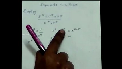 Download Video: How to simplify the given equation in EXPONENTS AND POWERS |Tamil | தமிழில்