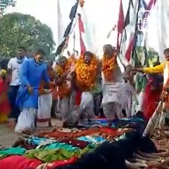 Watch: Old Tribal Ritual Of Priests Walking On Childless Women