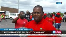 EFF supporters in Brackenfell violence released on warning