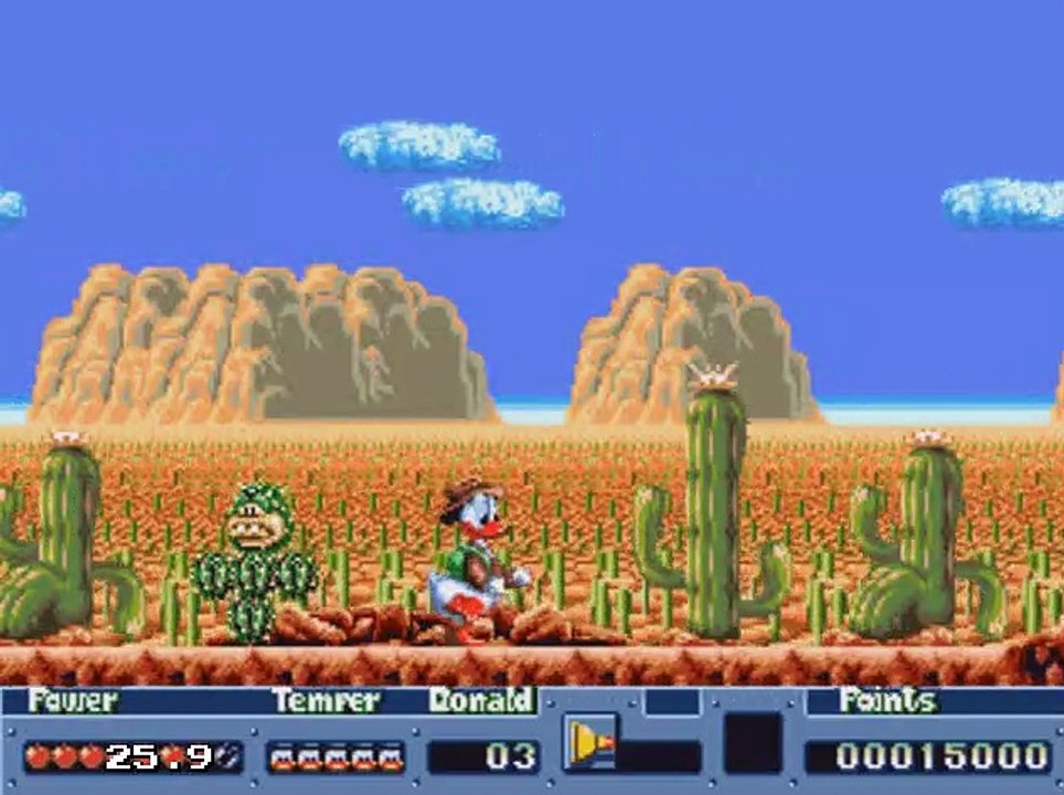 Quackshot (Mega Drive) Gameplay