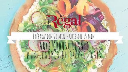 Tarte au Chèvre frais et Légumes de Printemps - Régal