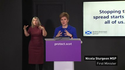 Sturgeon: Families in Scotland likely to meet for Christmas
