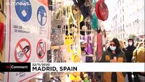 Police use drones to monitor overcrowding at reopened Madrid flea market