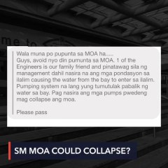 FALSE: SM MOA could collapse due to weak foundations