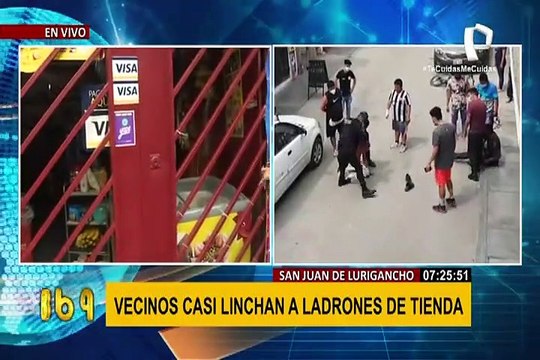 SJL: vecinos casi linchan a ladrones tras robar productos de una bodega