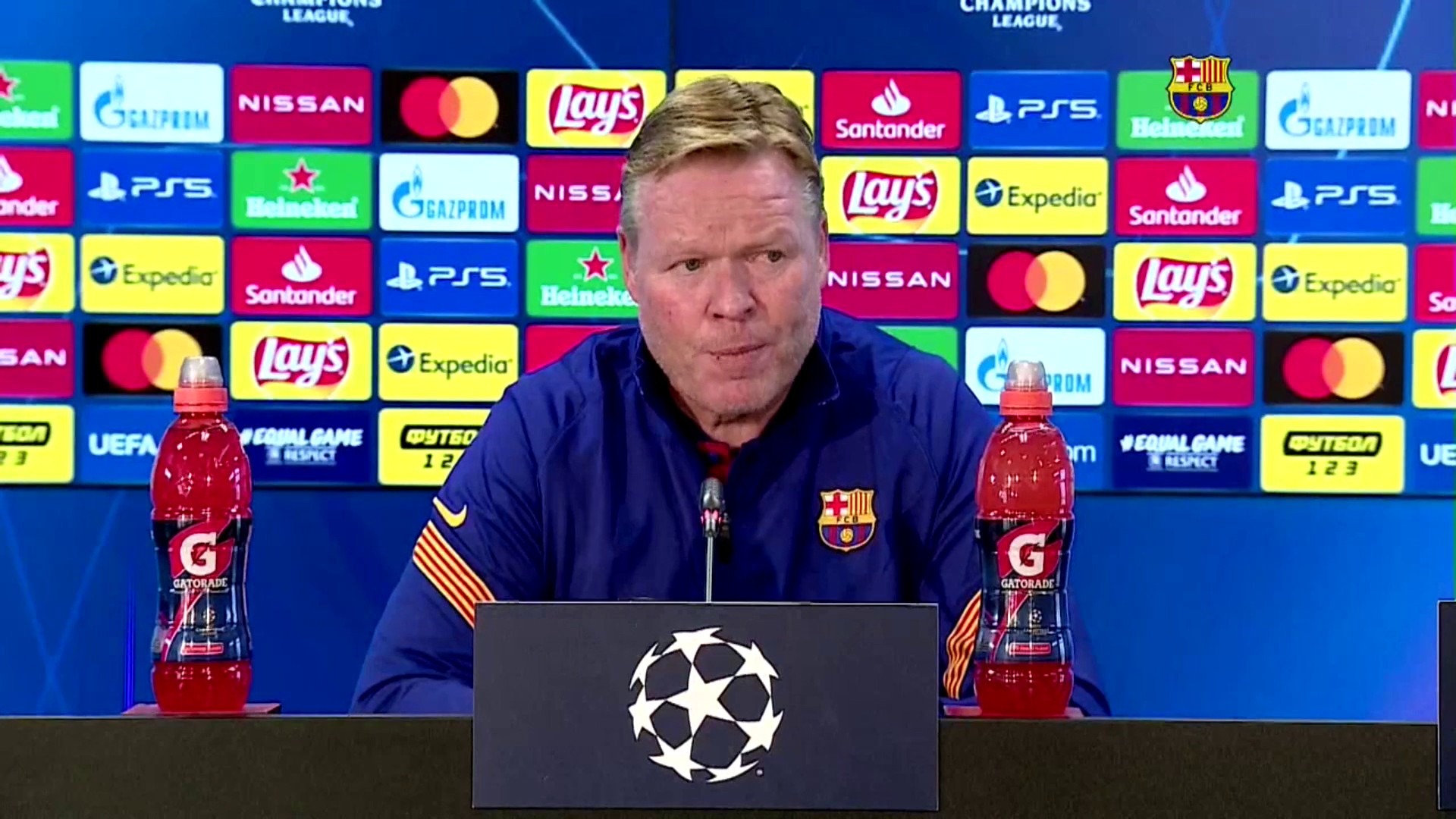 Koeman: "Decidimos no llevar a Leo ni Frenkie"