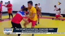 PSC starts athletes, coaches 100% allowance restoration