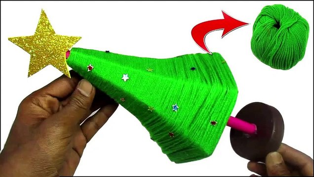 Christmas Tree Making with Cardboard and Wool | How to Make Christmas Tree At Home | Christmas Tree Ideas | Christmas Crafts 2020