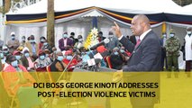 DCI boss addresses post-election violence victims