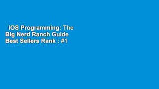 iOS Programming: The Big Nerd Ranch Guide  Best Sellers Rank : #1