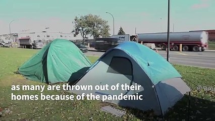 Virus swells Montreal's homeless camps as winter comes