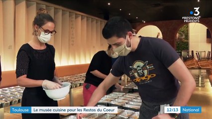 Toulouse : les cuisines des Restos du Cœur sont en action
