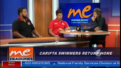 Swimmers Return Home