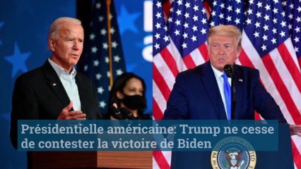 Présidentielle américaine: Trump ne cesse de contester la victoire de Biden