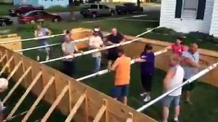 Ce babyfoot géant est génial