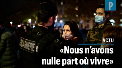 Paris : des centaines de migrants s’installent place de la République, la police intervient