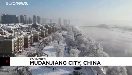El 'manto blanco' transforma dos provincias chinas en el 'país de las maravillas'