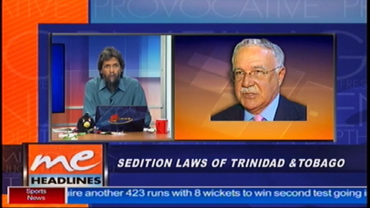 3 - Attorney Martin Daly discussed sedition laws in T&T