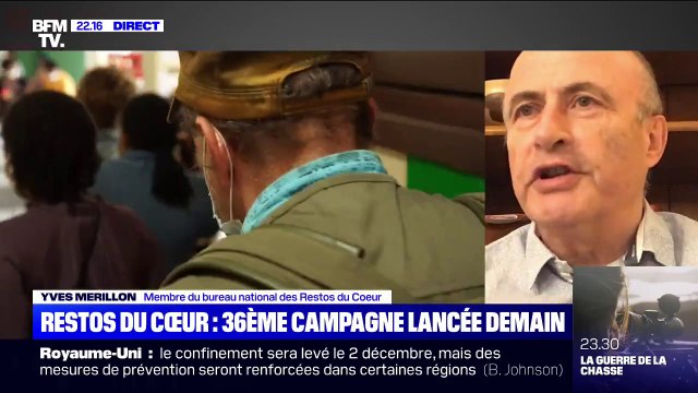 Yves Merillon (Restos du Coeur): Les inscriptions sont en hausse de 10% par rapport à l'année dernière à la même époque