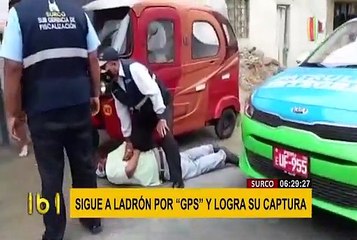 Surco: capturan a ladrón de autos gracias a GPS
