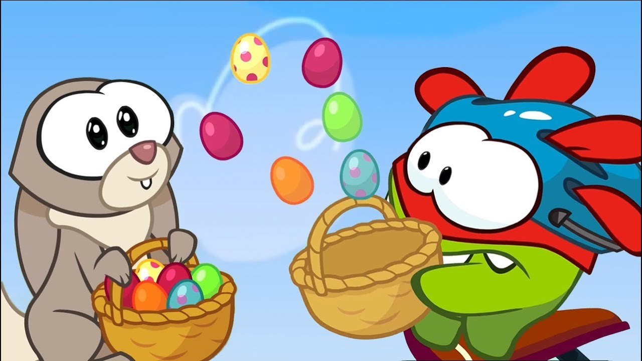 Om Nom Stories: Super-Noms - Easter Stir - Funny cartoons for kids