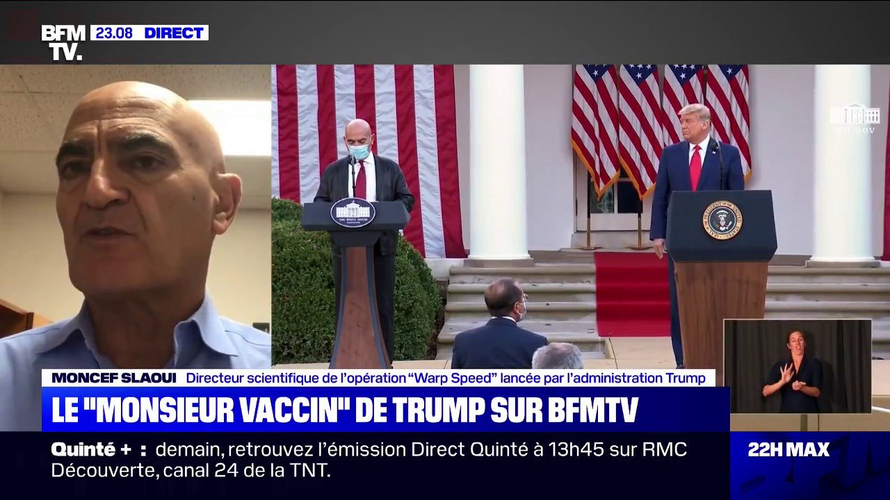 Moncef Slaoui, "Monsieur vaccin" de Donald Trump: "L'objectif est de commencer à vacciner les Américains dès le 11 décembre"