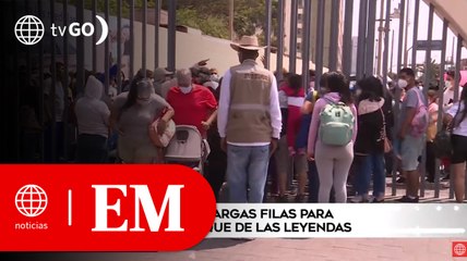 Aglomeración y desorden en el Parque de Las Leyendas | Edición Mediodía (HOY)