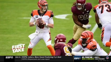 ESPN FIRST TAKE 11/23/2020 - Stephen A. Smith reacts to Packers loss to Colts; Chiefs defeat Raiders (Week 11).